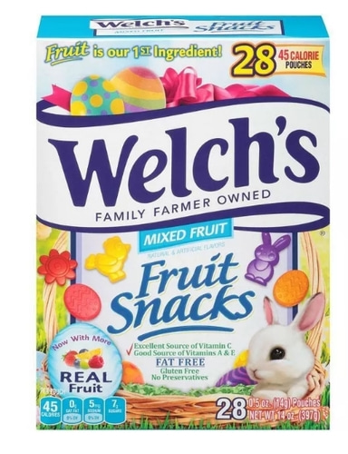 Welch&#039;s  Fruit Snacks  - 28ct- 3박스 - 부활절