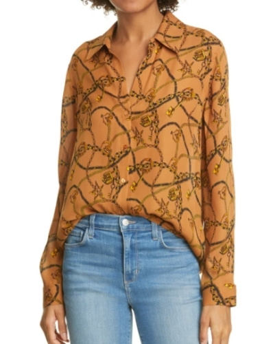 L&#039;AGENCE silk blouse
