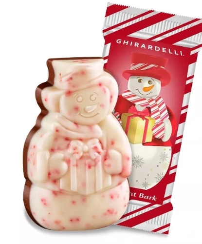 Ghirardelli Holiday Peppermint Bark Chocolate Snowmen - 4.7oz- 3개 묶음