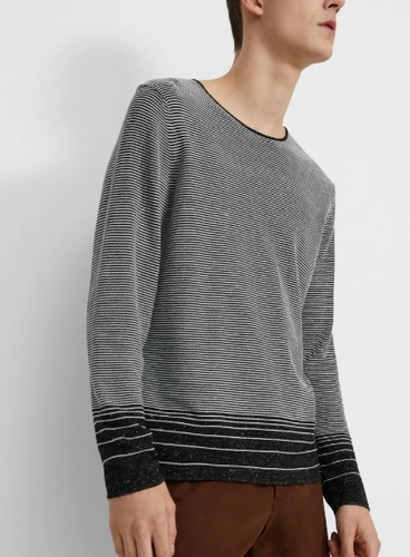 theory Sweater in Striped Linen Blend -남자