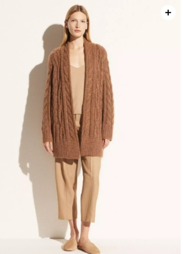 Vince Braided Cable Cardigan - S 바로출고