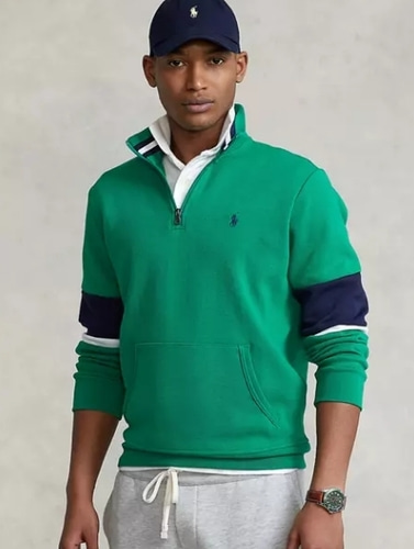 Polo Ralph Lauren Double-Knit Mesh Sweatshirt