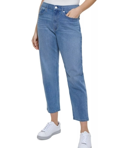 CALVIN KLEIN JEANS Super-High-Rise Straight-Leg Jeans