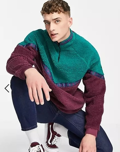 ASOS DESIGN fleece sweatshirt