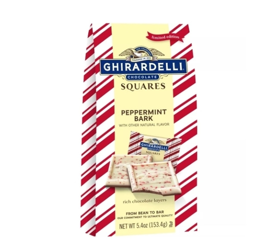 Ghirardelli Holiday Peppermint Bark Chocolate Squares -3개묶음
