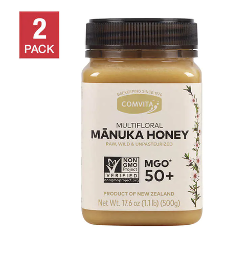 Comvita MGO 50+ Raw Multifloral Manuka Honey - 500g x 2 개