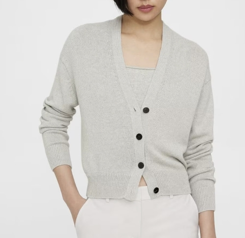 Theory Cardigan in Cotton-Cashmere