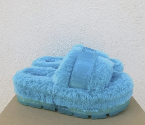 UGG® Fluffita Clear Platform Sandals