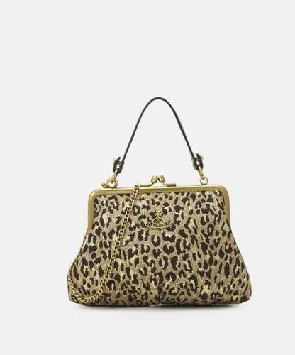 Vivienne Westwood Granny Frame leopard-print mini bag - 추가금없음