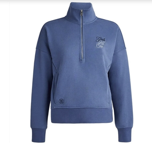 G/FORE Women&#039;s Girls Golf Too French 1/4-Zip Boxy Pullover - XS 바로출고