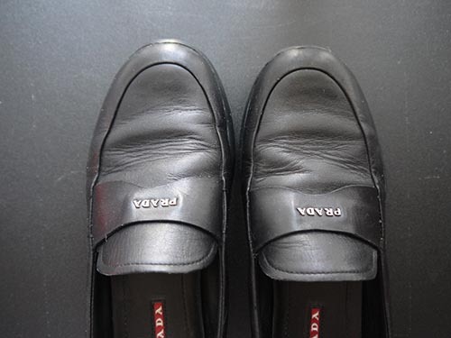 (국내배송)Vintage Prada leather shoes -35사이즈 ( 대략 235 ) -무빙세일 바잉가이하처분 