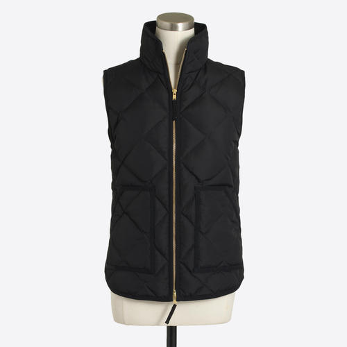  J.Crew Quilted puffer vest - ; 다운소재 퀼팅 조끼!! XS,- 파이날세일