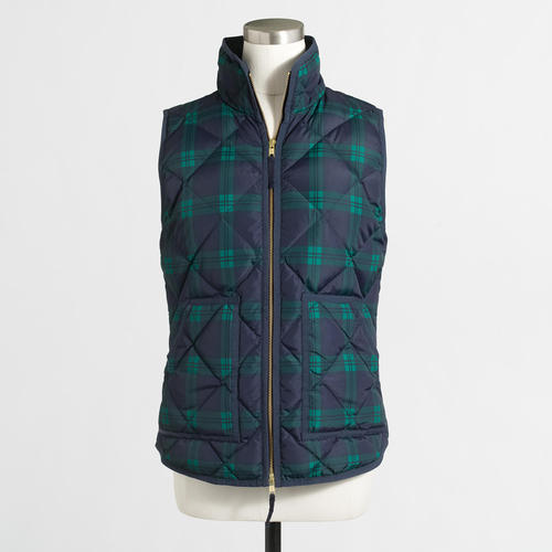 J.Crew Quilted puffer vest - s,m 다운소재 퀼팅조끼  