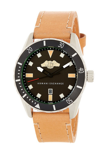 Armani Exchange Men&#039;s Quartz Leather Strap Watch - 알마니 익스체인지 딱하나 재입고 안됩니다. 
