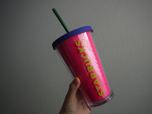 Starbucks Cold Cup Tumbler - Hot Pink